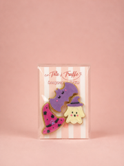 Sachet de 3 biscuits glacés Halloween pour chien | Sorcière & Fantôme